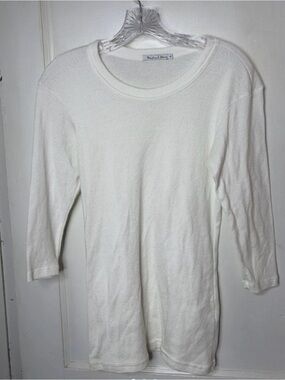 Michael Stars Shimmer Top White One Size